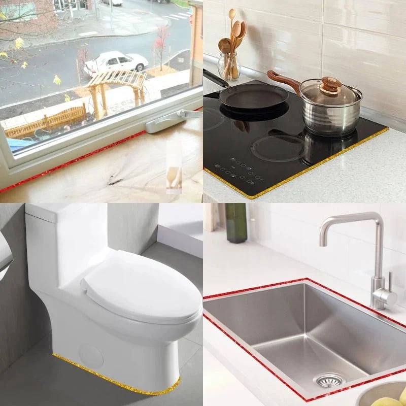 🛡️ LIMITIERT: 1+1 GRATIS! ⏰ Selbstklebender Dichtstreifen für Fliesenfugen (8mm x 6m) – Wasserdicht, Schimmelresistent & Professionelles Finish ✨