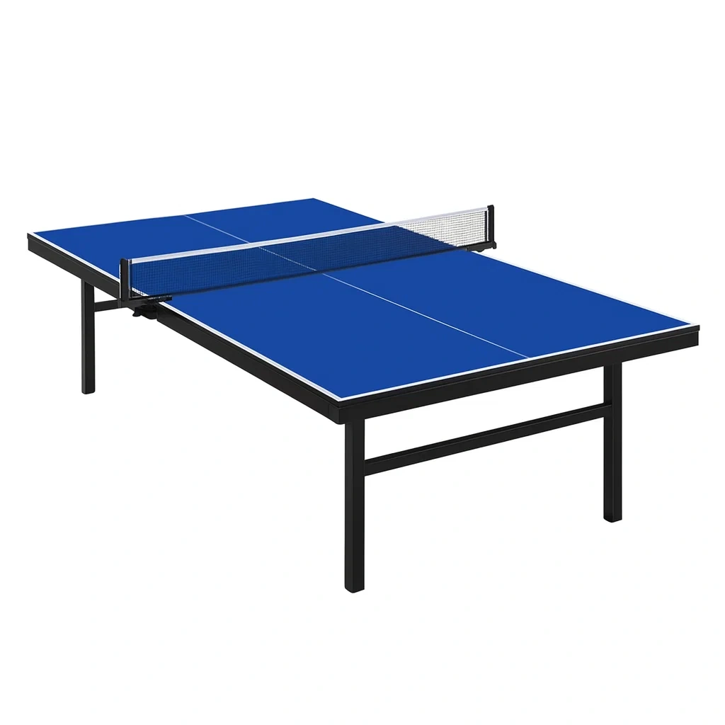 Stół do Tenisa Stołowego Niebieski MDF i Stal 274x152,5x76 cm-Furniivora