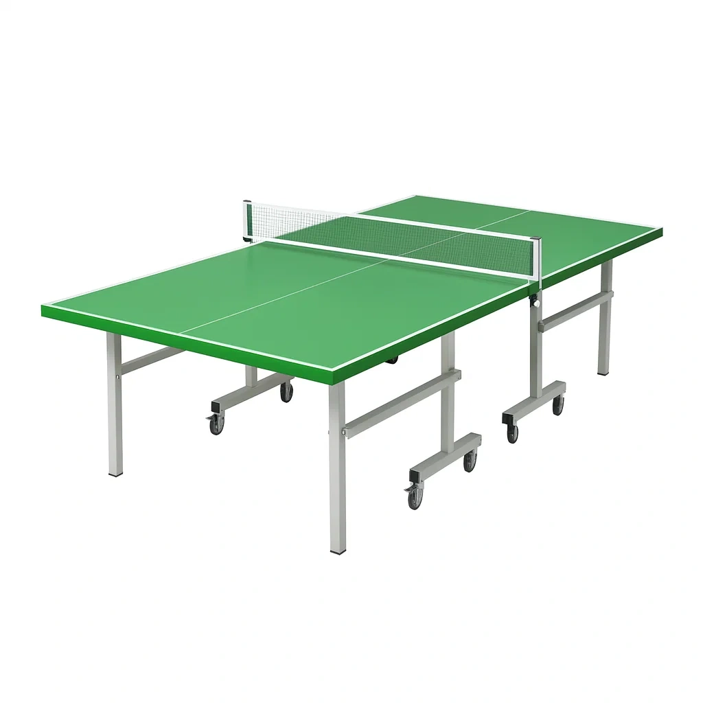 Stół do tenisa stołowego składany stalowy zielony 274 x 152.5 x 76 cm-Furniivora