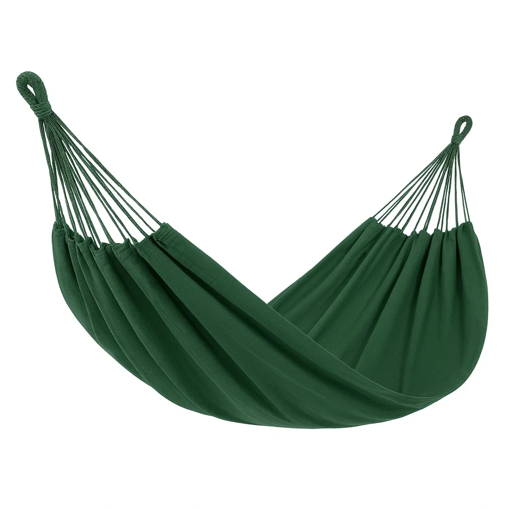 Bawełniany hamak 200x150 cm Zielony-Furniivora