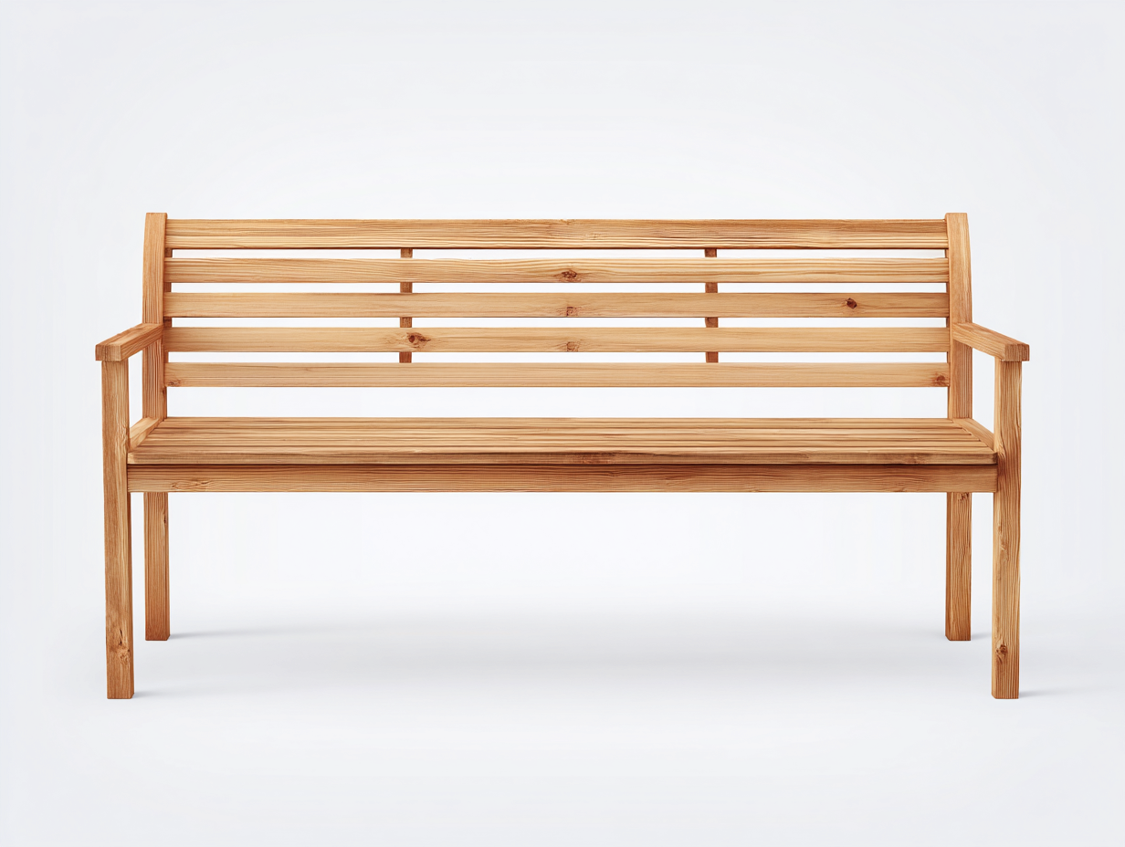 Banc de jardin - bois - 162x56x83 cm - bois naturel - moderne-Doloaspace