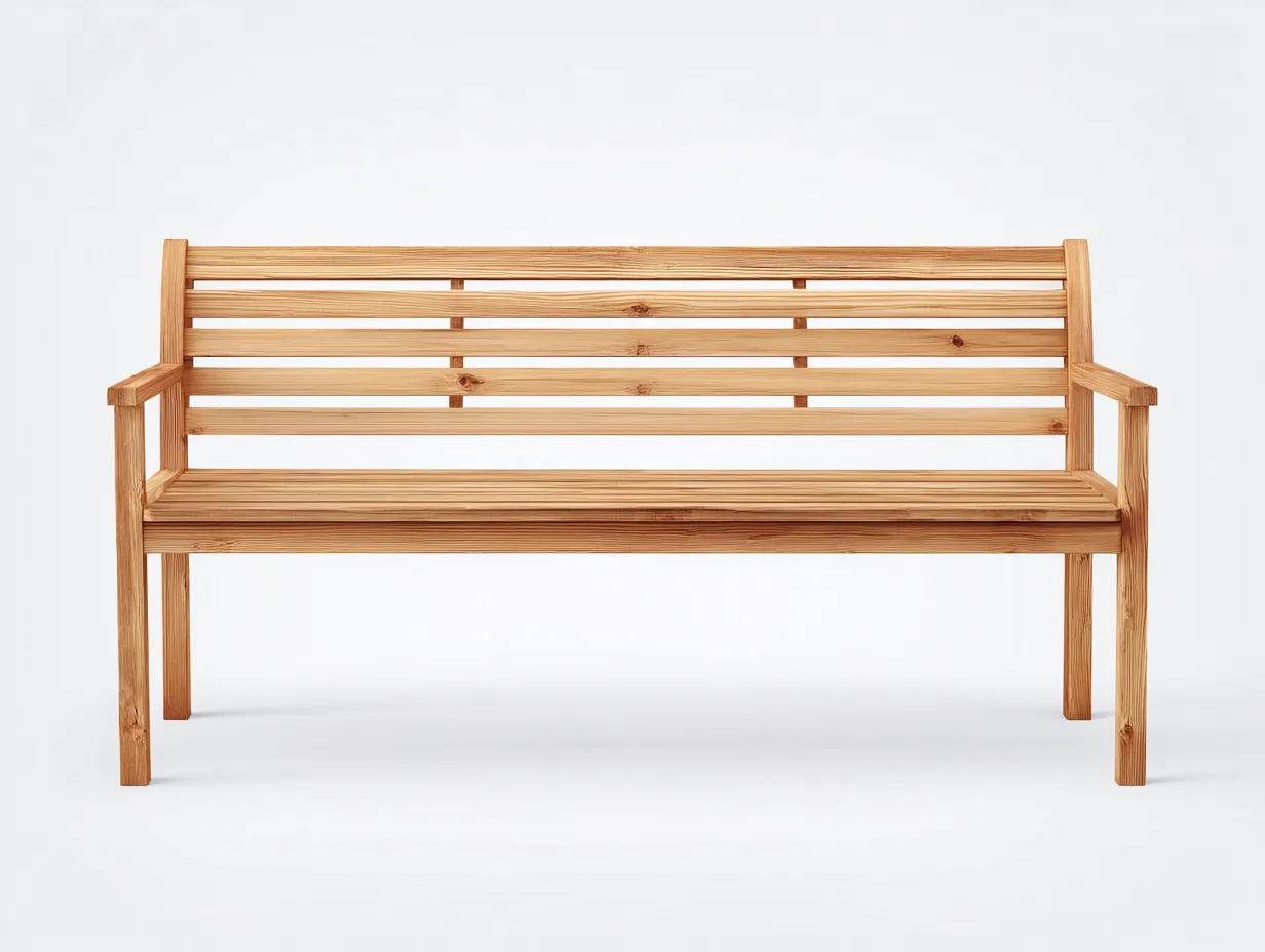Banc de jardin - bois - 162x56x83 cm - bois naturel - moderne-Doloaspace