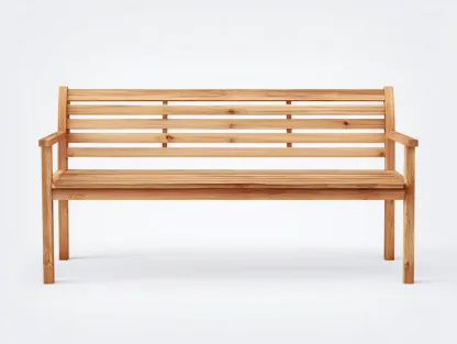 Banc de jardin - bois - 162x56x83 cm - bois naturel - moderne-Doloaspace
