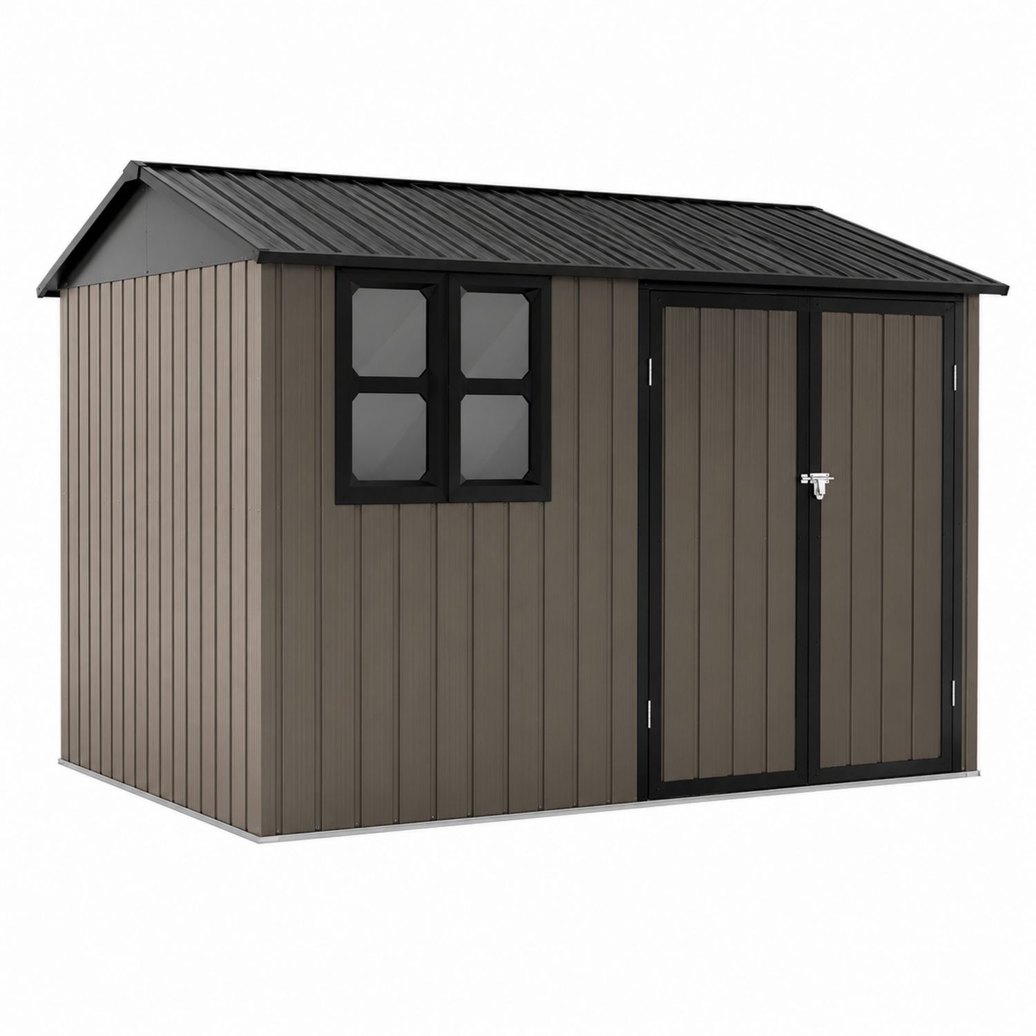 Kunststoff Gartenhaus Holzoptik 350x230x210cm