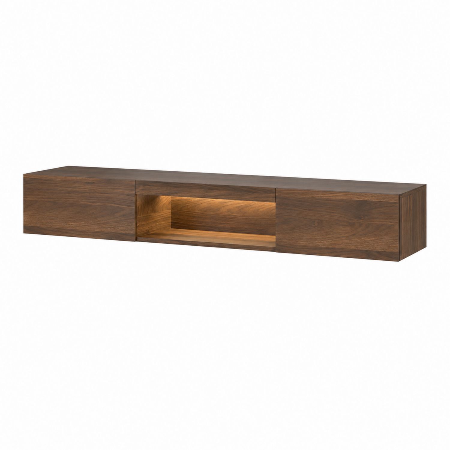 TV-Lowboard 165x30x40 cm Walnussfurnier