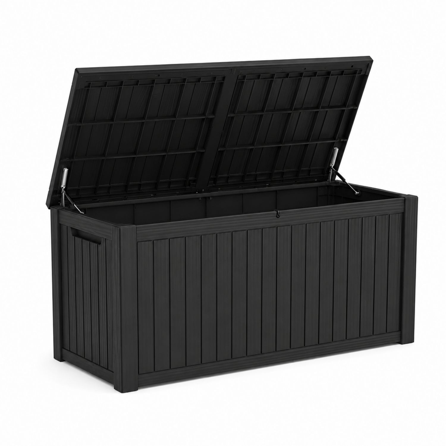 Garten Aufbewahrungsbox Kunststoff Schwarz 340L