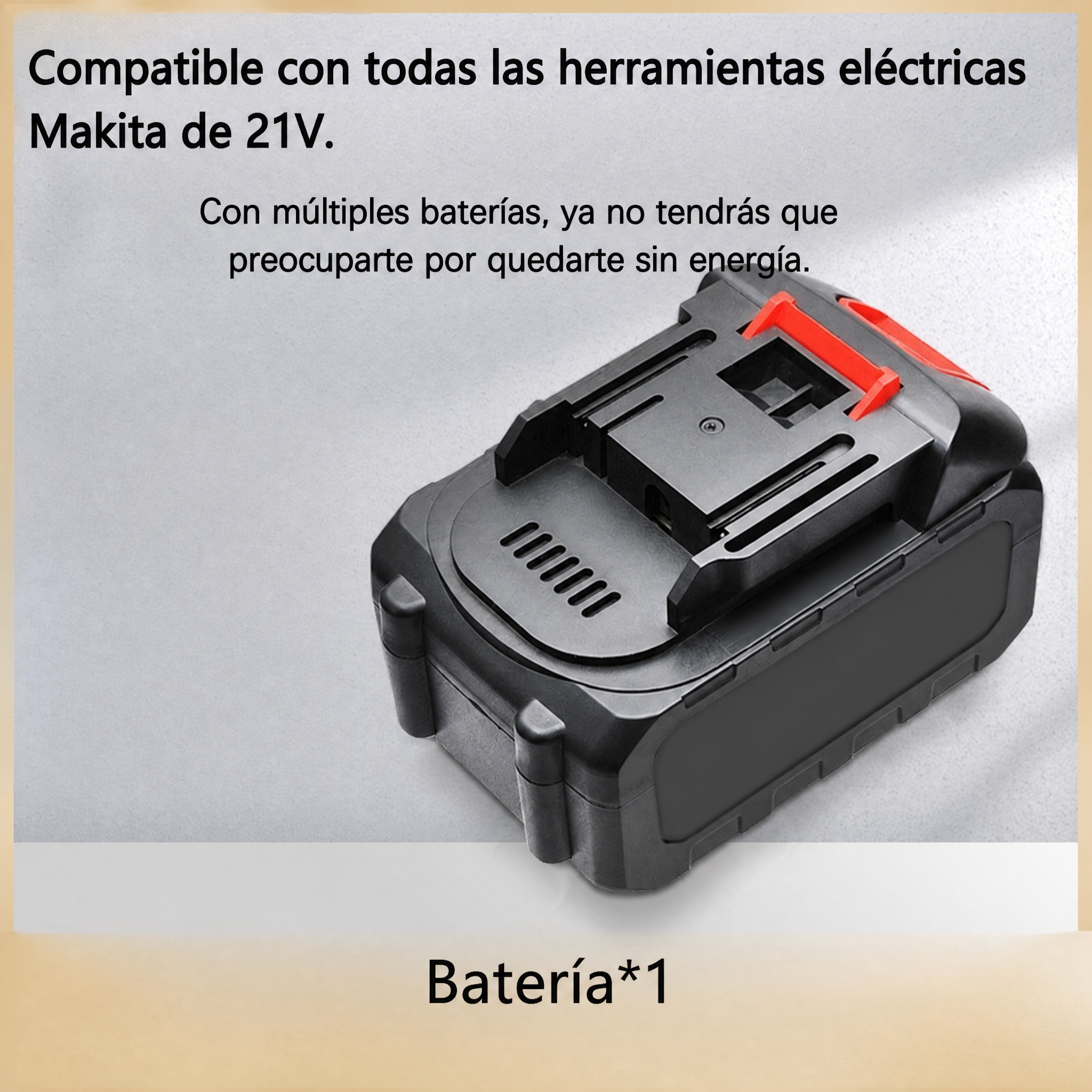 Batería de litio 21 V 4.0 Ah para motosierra eléctrica de poda y herramientas de jardinería