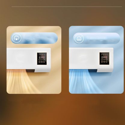 Termoventilatore da Parete 2000W, Solo Aria Calda, con Telecomando, Timer 8 Ore, Riscaldatore Elettrico