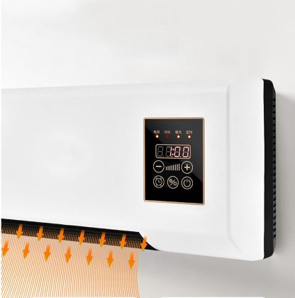 Termoventilatore da Parete 2000W, Solo Aria Calda, con Telecomando, Timer 8 Ore, Riscaldatore Elettrico