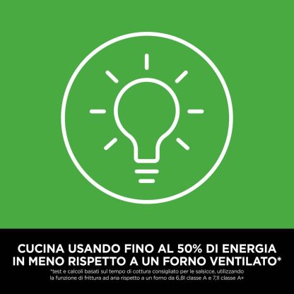 Friggitrice ad Aria Portatile in Vetro, Cottura Senza Olio, Compatta e Facile da Trasportare