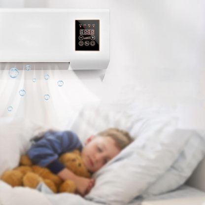 Termoventilatore da Parete 2000W, Solo Aria Calda, con Telecomando, Timer 8 Ore, Riscaldatore Elettrico