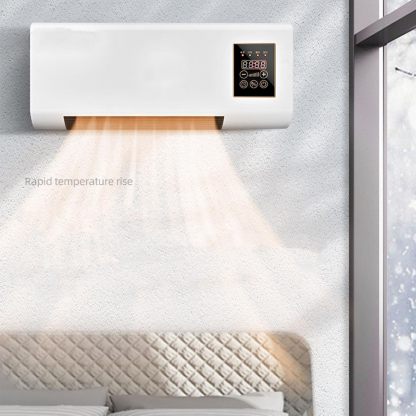 Termoventilatore da Parete 2000W, Solo Aria Calda, con Telecomando, Timer 8 Ore, Riscaldatore Elettrico