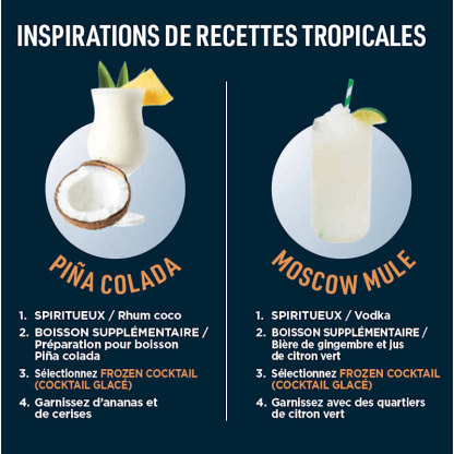 Machine à Boissons Glacées 2,5 L – Granités, Frappés et Milkshakes en 30 Min