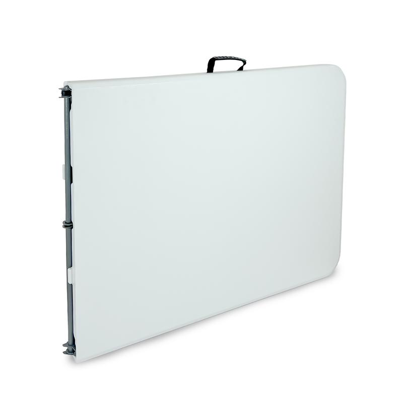 Tavolo Pieghevole Catering 180x70x74 cm Bianco, Salvaspazio, Struttura Robusta, Ideale per Giardino, Campeggio ed Eventi
