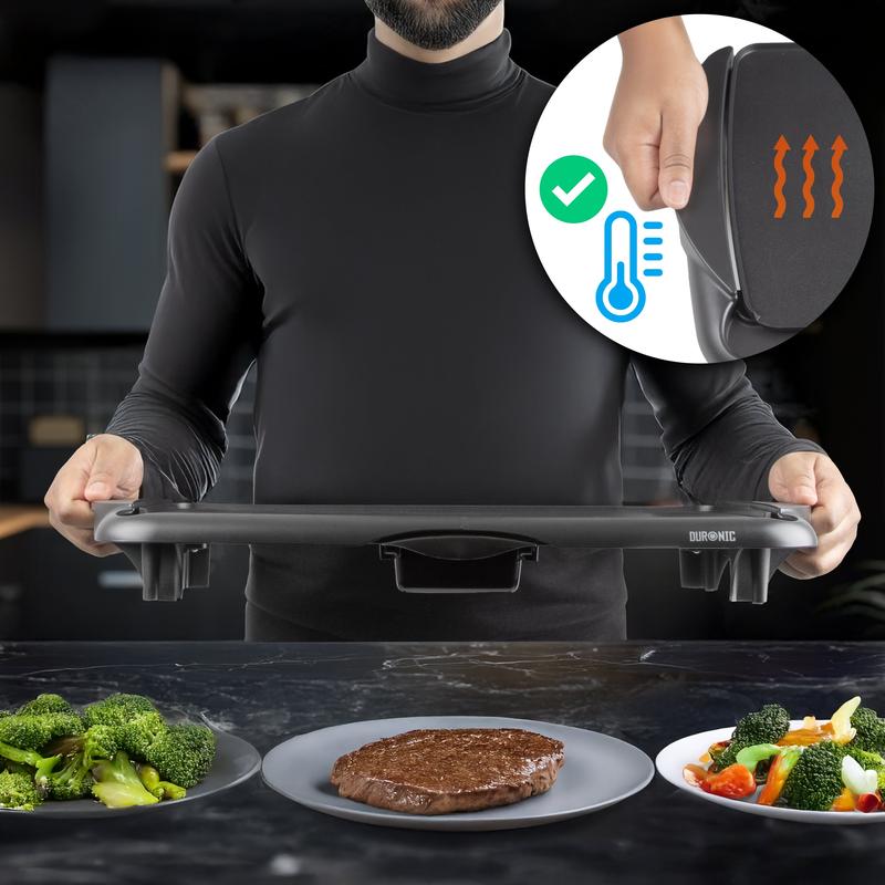 Piastra Elettrica Teppanyaki 2000W, Grill da Tavolo 52x27 cm, Superficie Antiaderente, Termostato Regolabile, per Interno ed Esterno