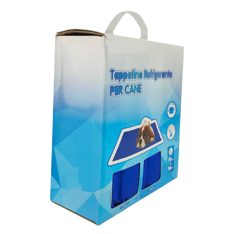 Tappetino Refrigerante per Cani e Gatti 90x70 cm, Grande Formato, Gel Atossico, Auto-Rinfrescante Senza Elettricità