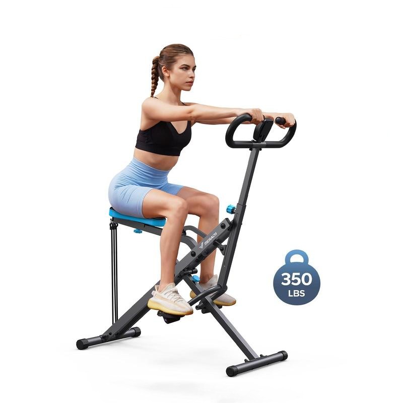 Macchina per Squat Pieghevole, Resistenza Regolabile, Attrezzo per Allenamento di Glutei e Gambe, Portata 160 kg