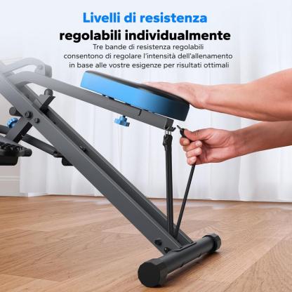Macchina per Squat Pieghevole, Resistenza Regolabile, Attrezzo per Allenamento di Glutei e Gambe, Portata 160 kg