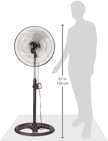 Pack de 2 Ventiladores de Pie 80W | Alta Potencia, 3 Velocidades y Gran Flujo de Aire
