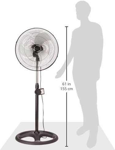 Pack de 2 Ventiladores de Pie 80W | Alta Potencia, 3 Velocidades y Gran Flujo de Aire