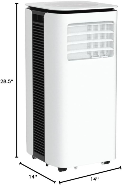 Aire Acondicionado Portátil 9000 BTU | 2 Velocidades, Mando a Distancia, Temporizador 24 h y Kit de Ventana