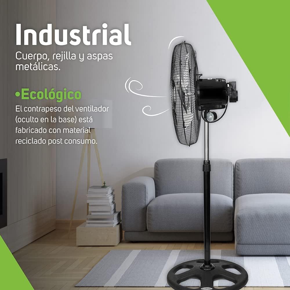 Pack de 2 Ventiladores de Pie 80W | Alta Potencia, 3 Velocidades y Gran Flujo de Aire