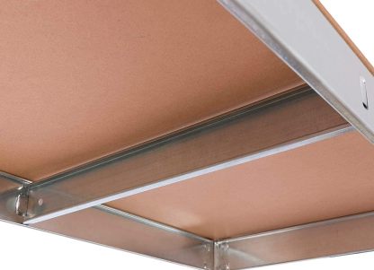 Pack de 2 Estanterías Metálicas 180 × 90 × 40 cm | 5 Baldas Ajustables, Acero Galvanizado y MDF