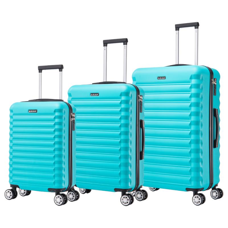 Set de Maletas de Viaje Elegantes | ABS Ligero, 4 Ruedas 360°, Cerradura de Combinación y Asa Telescópica