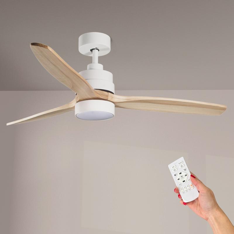 Ventilador de Techo LED | 6 Velocidades, Luz LED Regulable CCT, Mando a Distancia, Modo Verano/Invierno y Temporizador