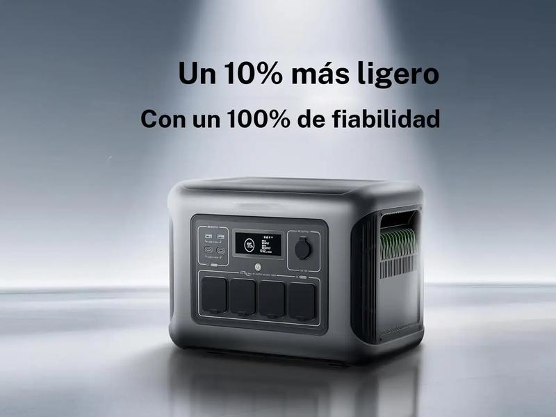 Estación de Energía Portátil 1056 Wh | Carga Rápida en 1 Hora, Ideal para Camping, Autocaravana y Emergencias