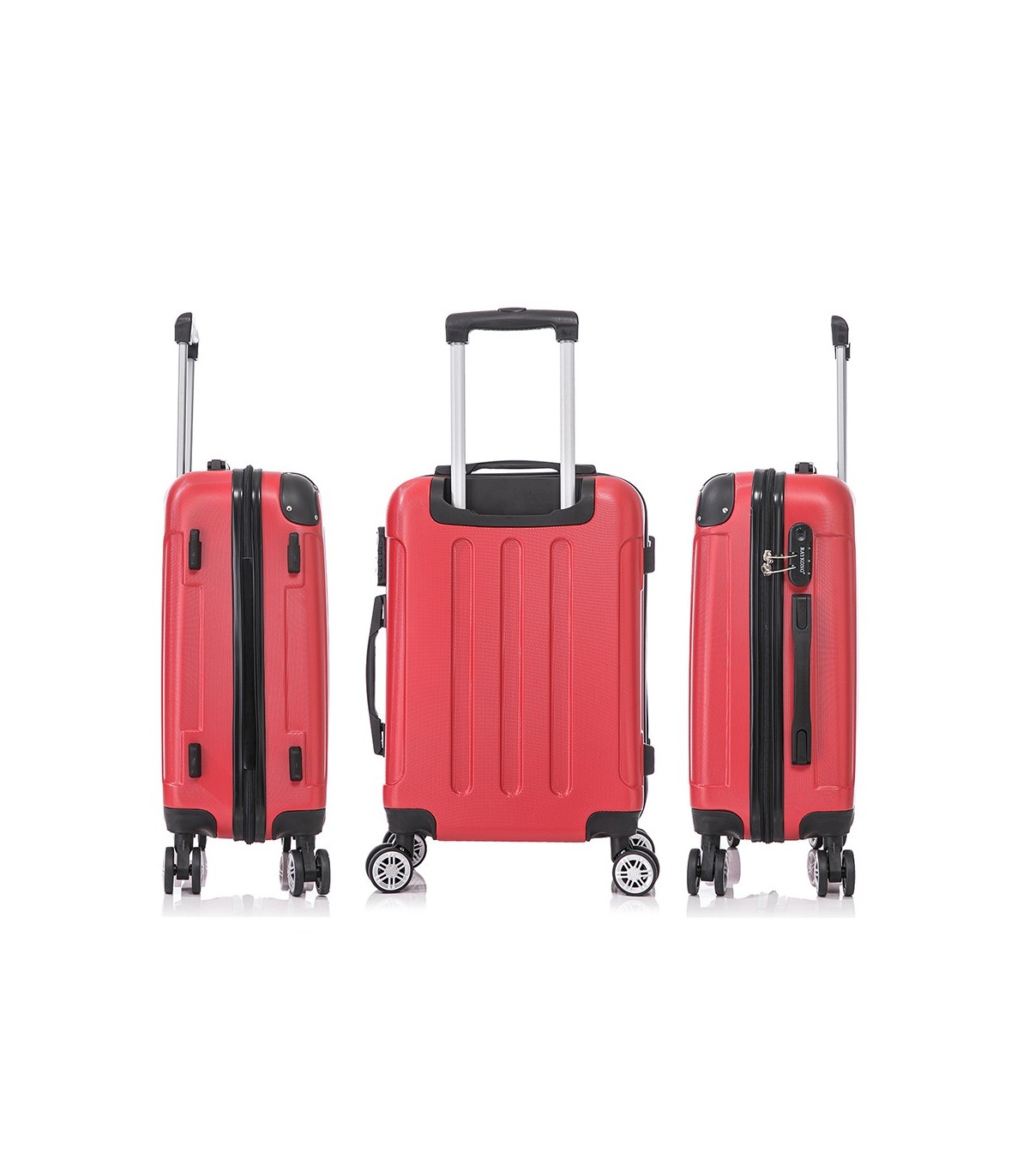 Juego de 3 Maletas de Viaje | ABS Resistente, Cabina 55 cm, Mediana 66 cm y Grande 76 cm