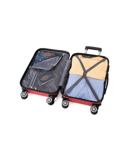 Juego de 3 Maletas de Viaje | ABS Resistente, Cabina 55 cm, Mediana 66 cm y Grande 76 cm