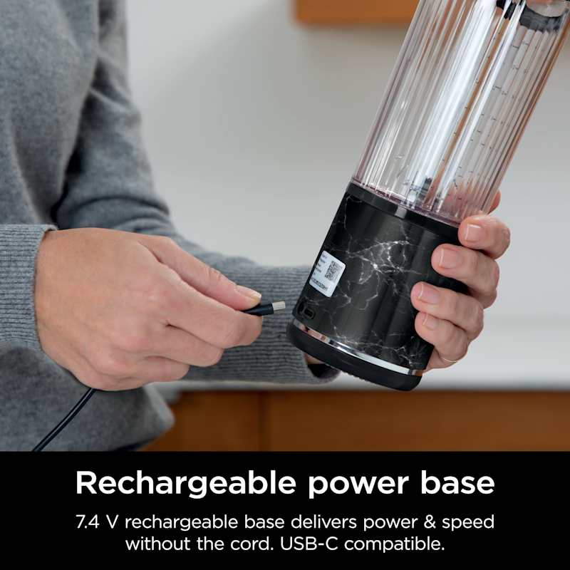 Batidora Portátil Recargable | Vaso Mezclador Sin Cable para Batidos, Smoothies y Zumos