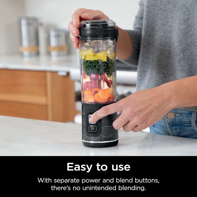 Batidora Portátil Recargable | Vaso Mezclador Sin Cable para Batidos, Smoothies y Zumos