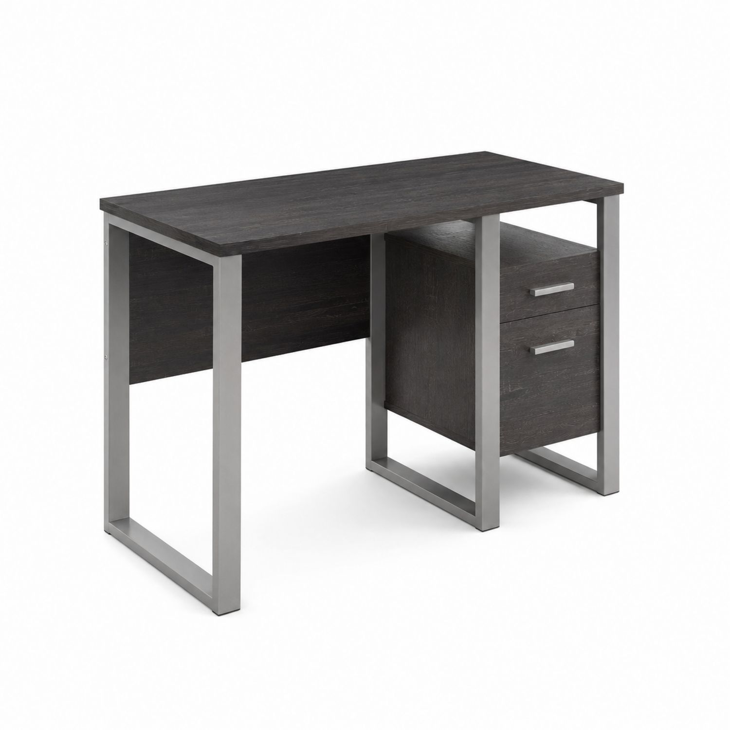 Scrivania rettangolare in legno composito e metallo 120x60 cm