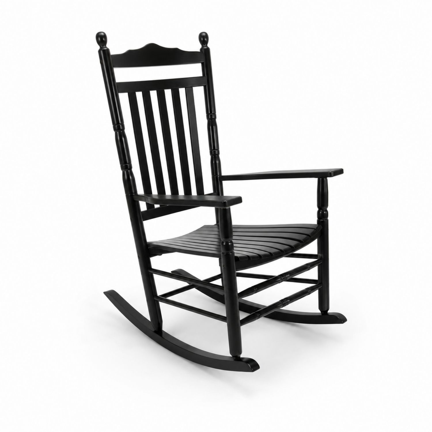 Sedia a dondolo in legno nero