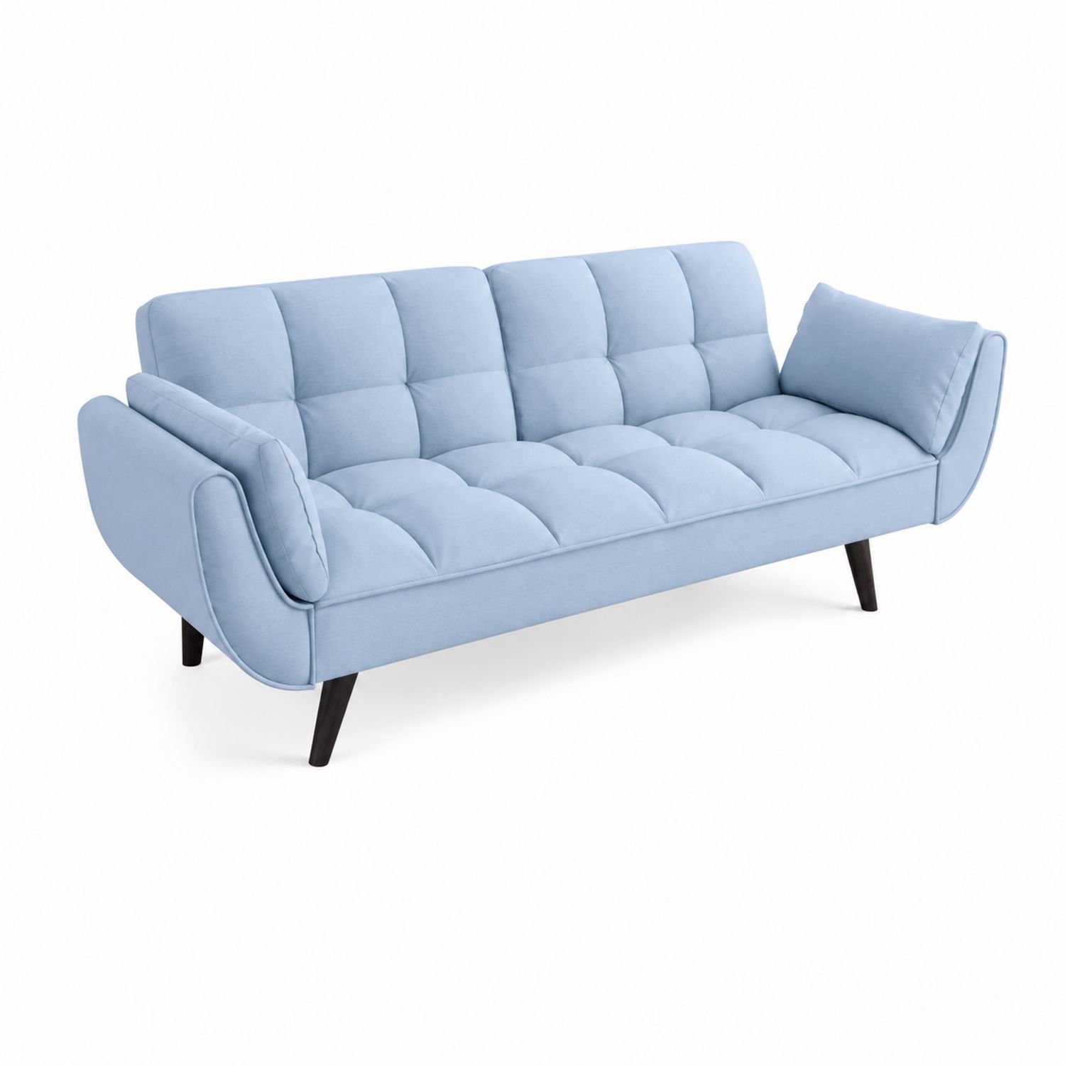 Divano tre posti in poliestere Blu