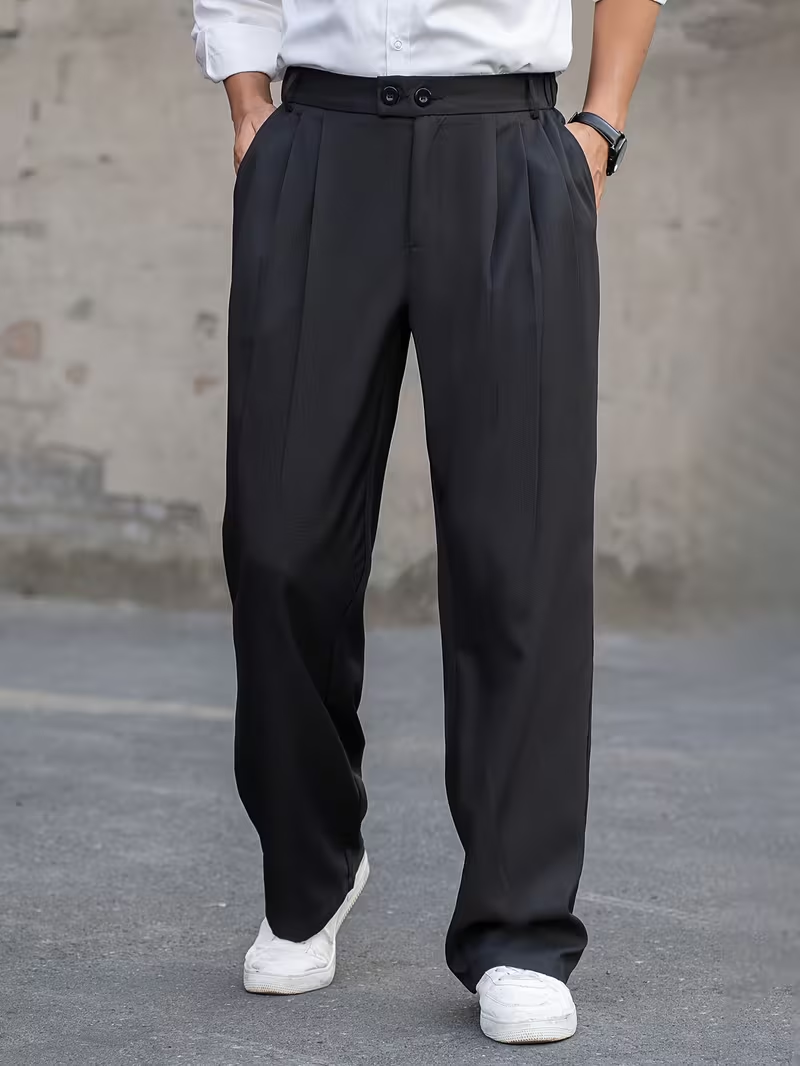 Men's Casual Loose-Fit Pants Set image 8