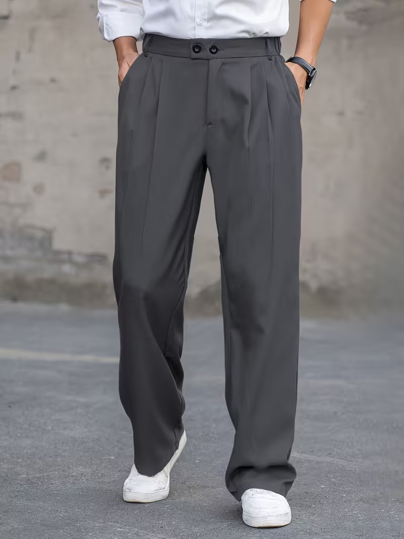 Men's Casual Loose-Fit Pants Set image 7