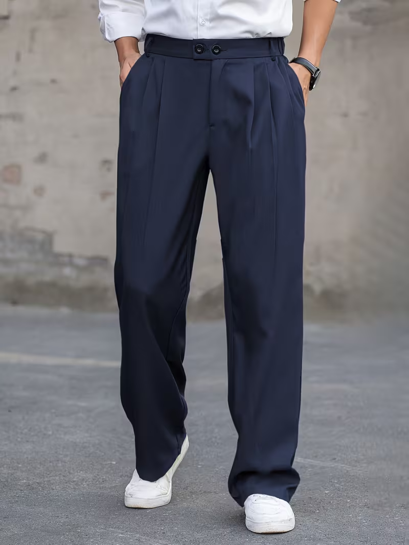 Men's Casual Loose-Fit Pants Set image 6