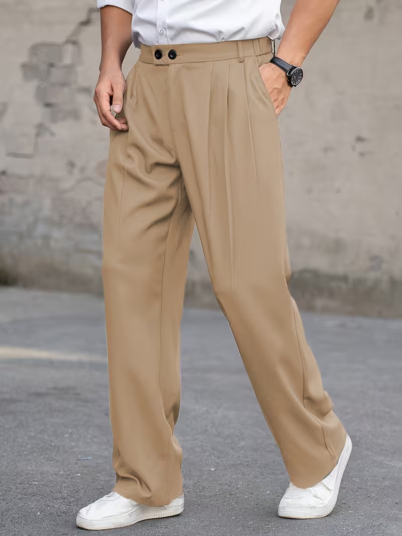 Men's Casual Loose-Fit Pants Set image 16