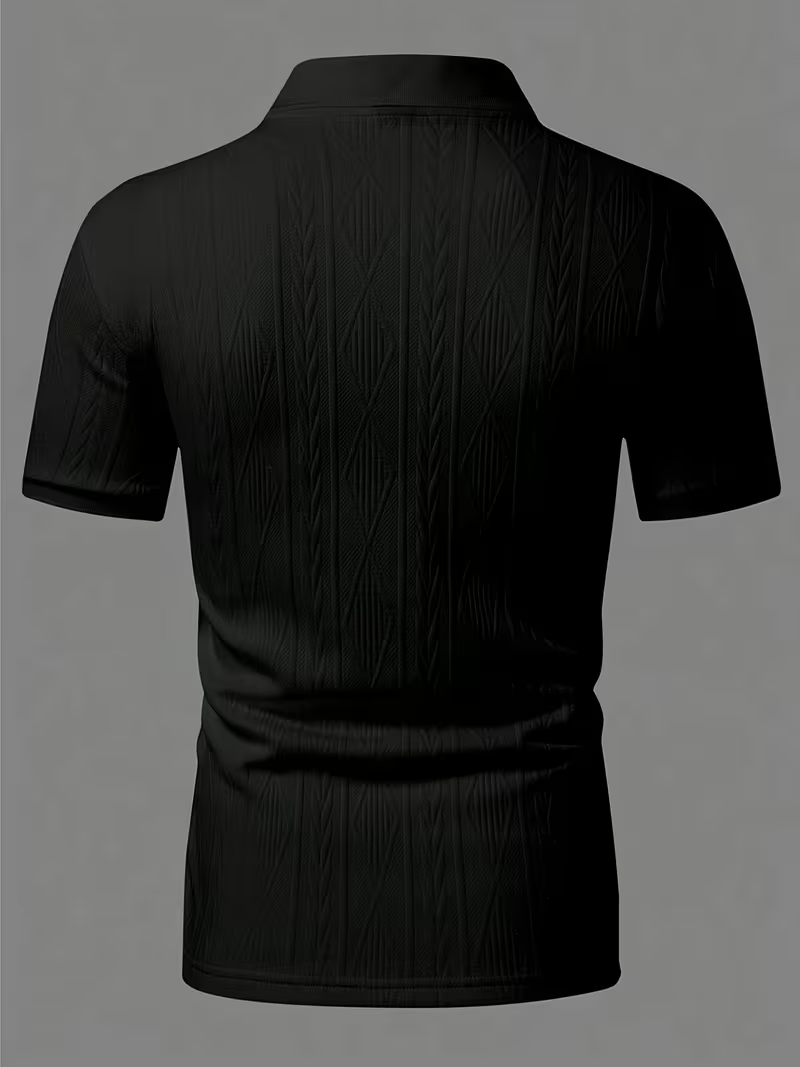 6-Pack Men's Textured Polo Shirt Set