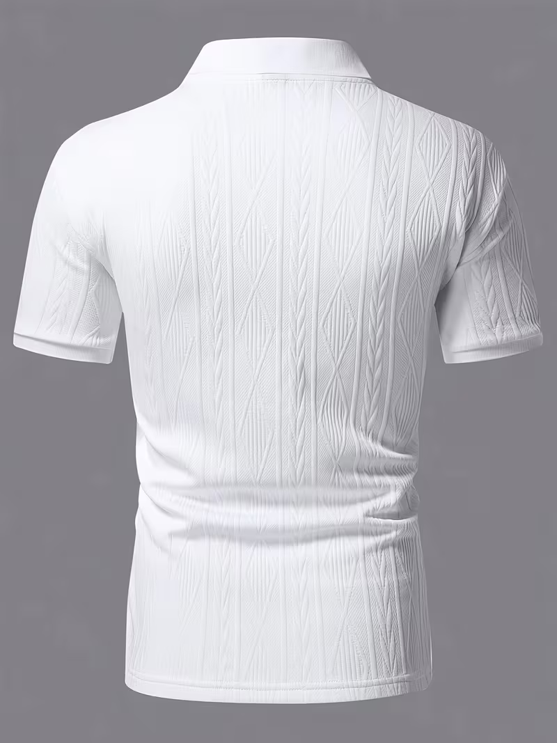 6-Pack Men's Textured Polo Shirt Set