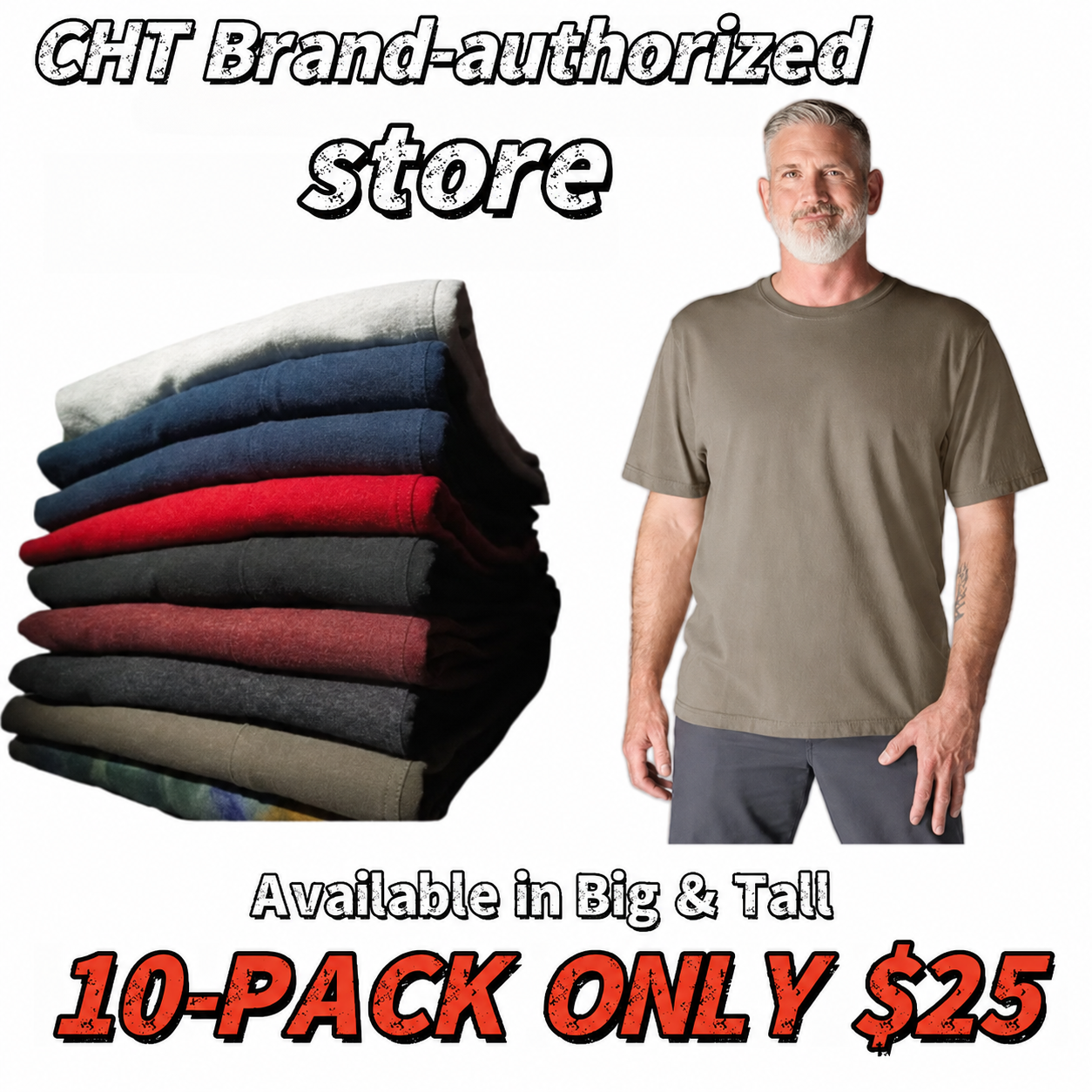🔥Last Day Promotion! Men's Loose Fit Heavyweight Short-Sleeve Pocket T-Shirt (Also Available in Big & Tall)