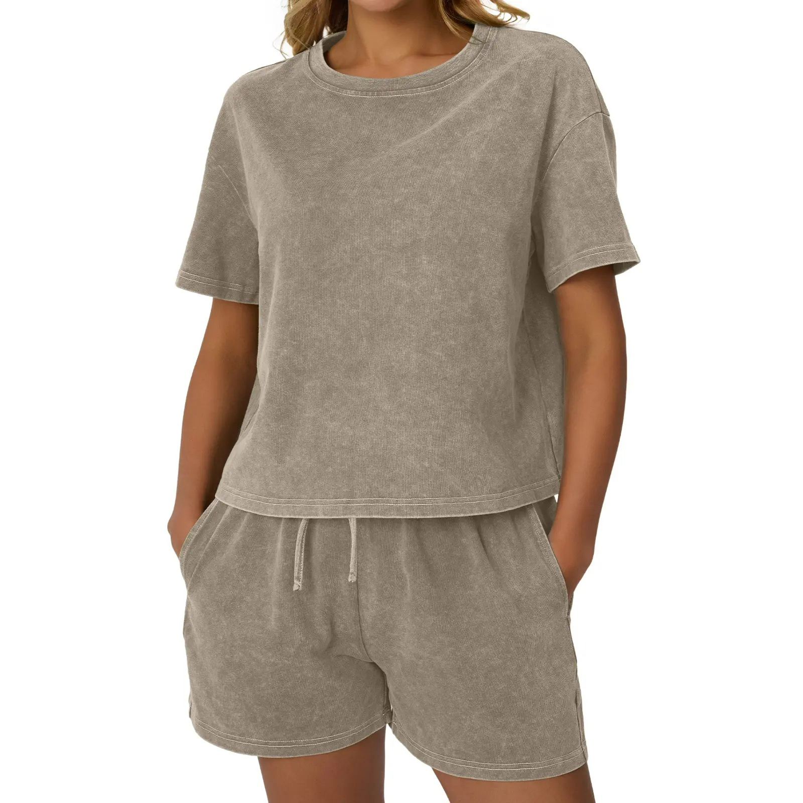 Fade Craft Casual Acid Wash 2-Piece Outfit