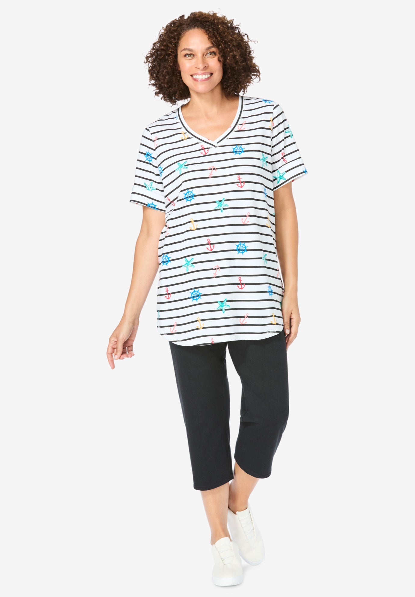 🔥4/8/11 Sets Multi-Pack V-Neck Tunic & Capri Set