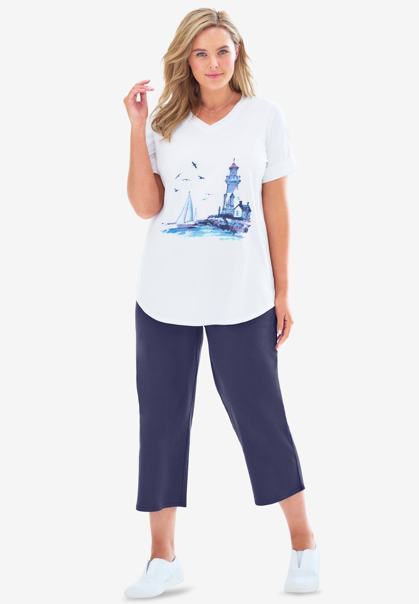 🔥4/8/11 Sets Multi-Pack V-Neck Tunic & Capri Set