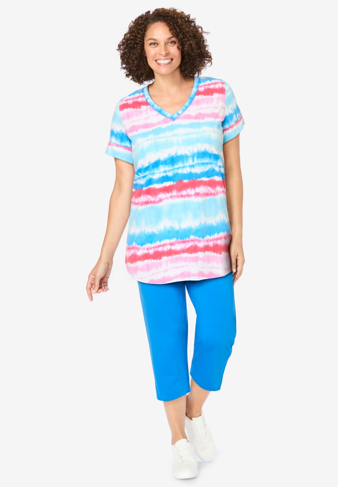 🔥4/8/11 Sets Multi-Pack V-Neck Tunic & Capri Set