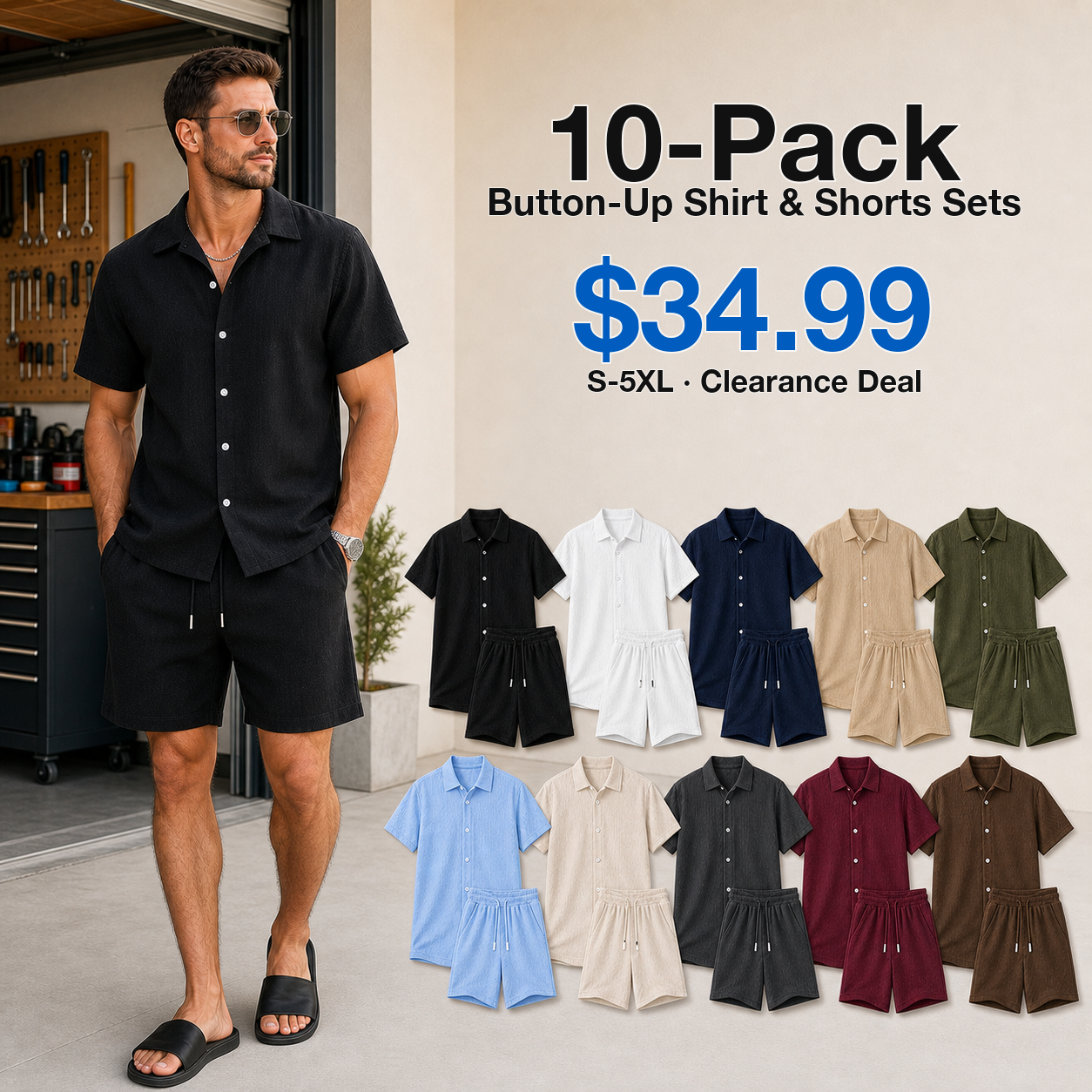 10-Pack Assorted Set S two-piece set