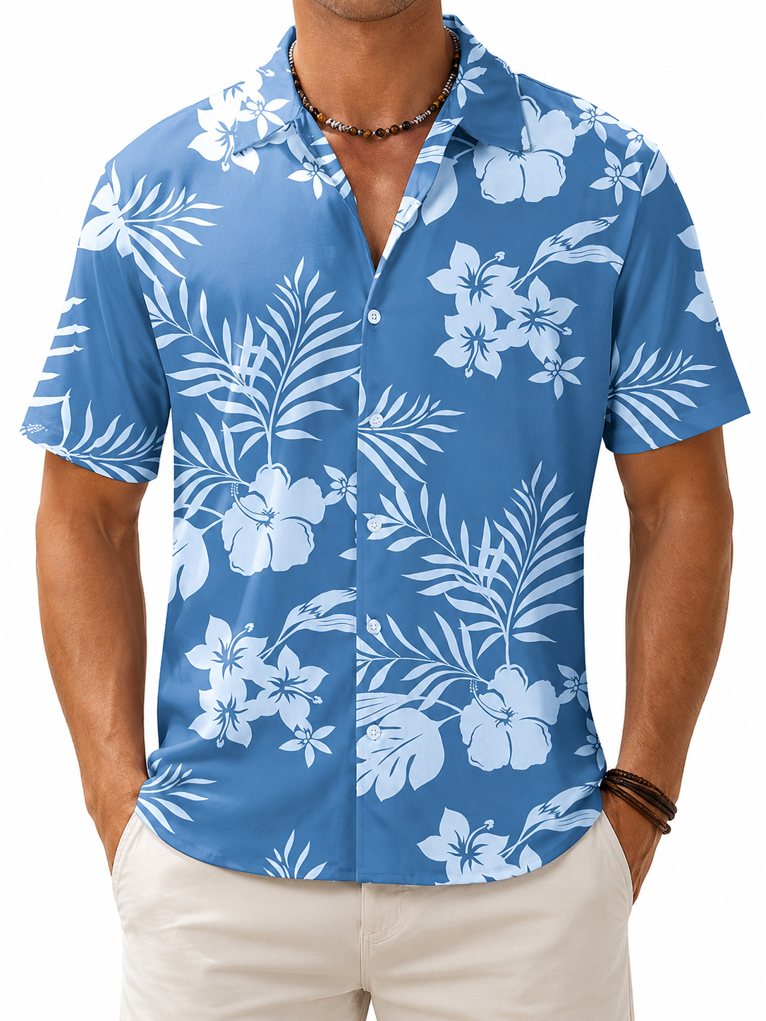 Ocean Blue Hawaiian Floral 8-Pack shirt variant